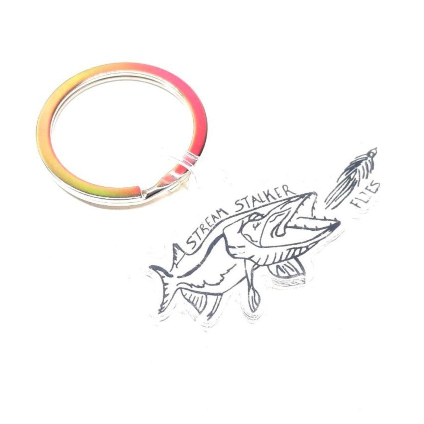 Stream Stalker Flies Logo Keychain Fly fishing accessories