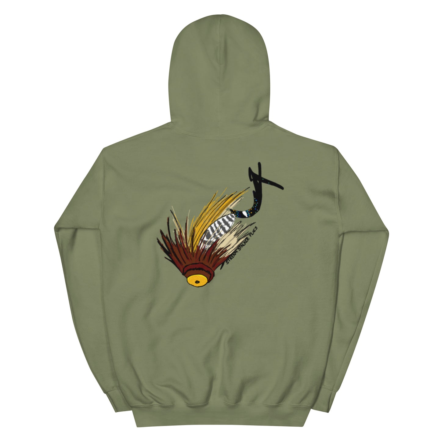 Stream Stalker Flies Pusher Disk Hoodie