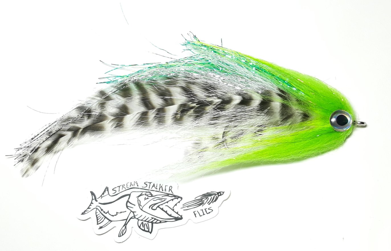 Stream Stalker Flies fly fishing predator streamers flies musky pike bass trout patterns 5/0 baitfish fly 