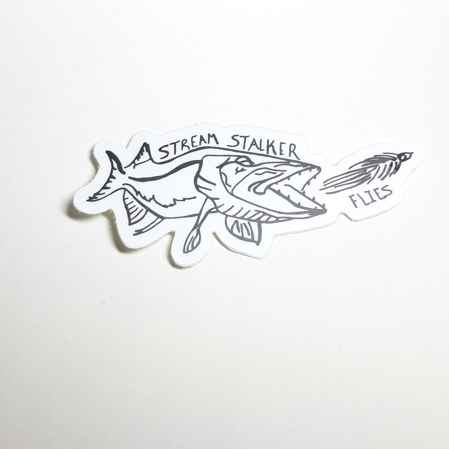 Stream Stalker Flies Logo Sticker 3 Inch