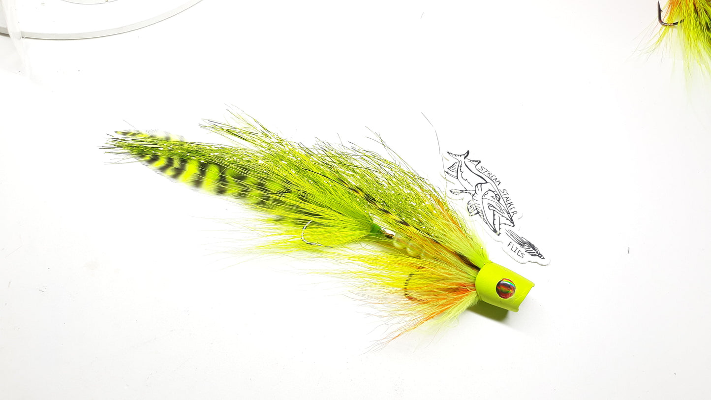 8.5" Articulated Predator Popper Musky Pike Fly