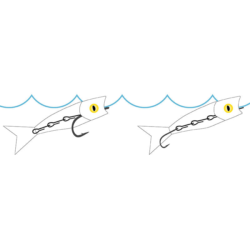 Howitzer Surface Seducer Foam Baitfish Popper Heads