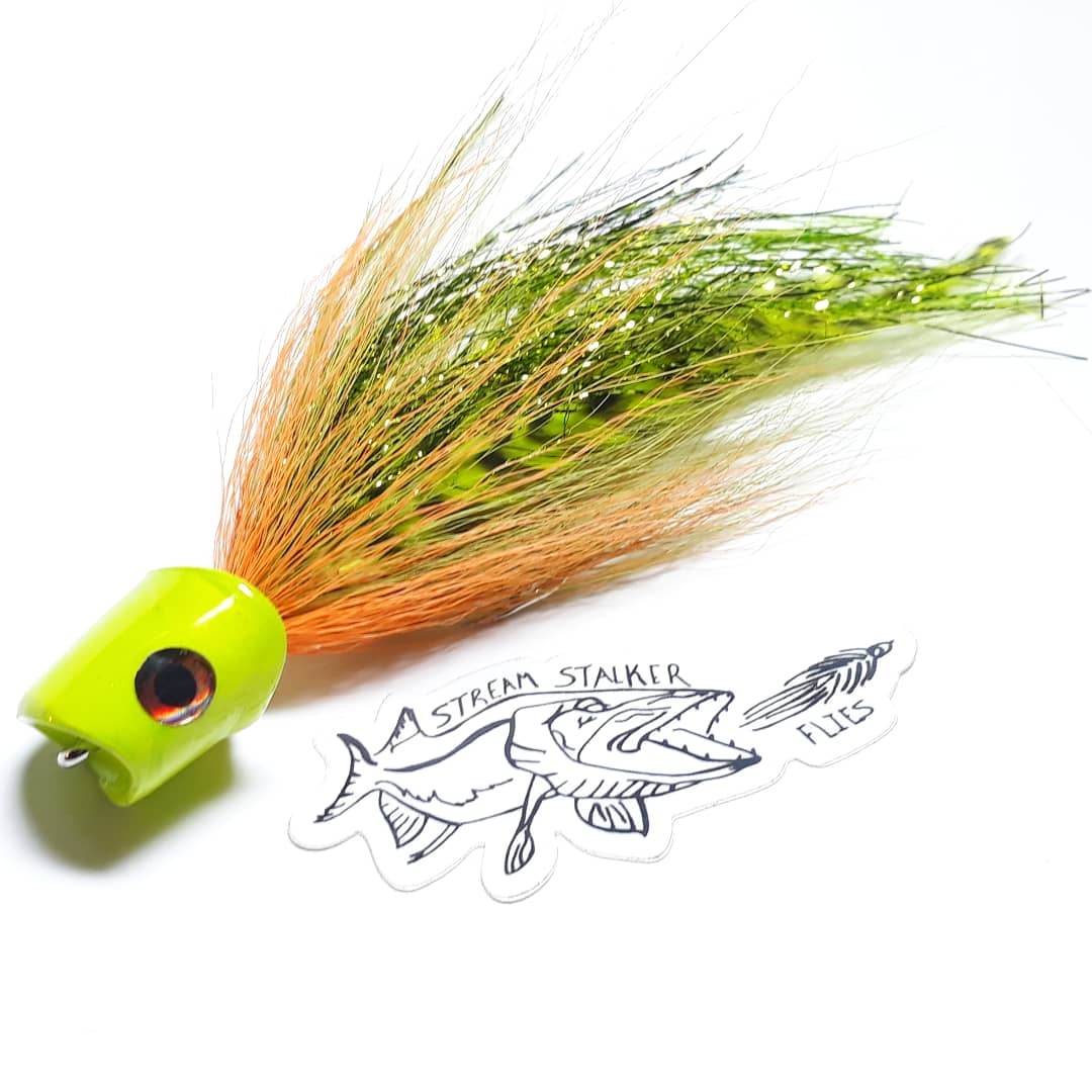 Stream Stalker Flies 5/0 Musky Howitzer Fly Pattern Bluegill color