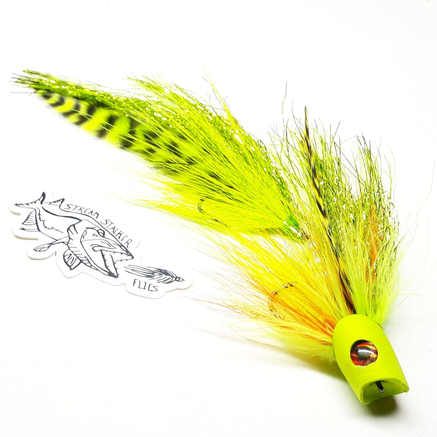 8.5" Articulated Predator Popper Musky Pike Fly