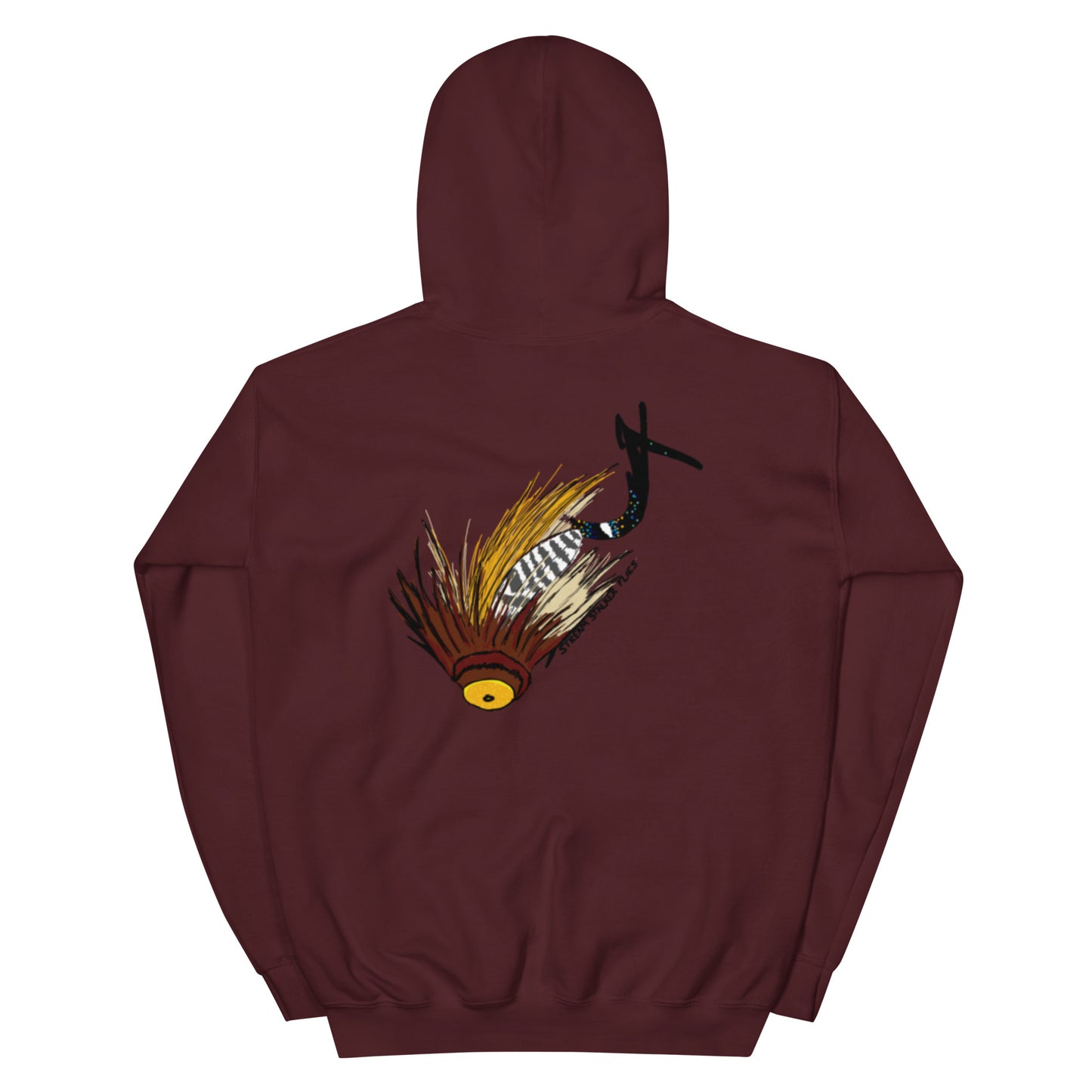 Stream Stalker Flies Pusher Disk Hoodie